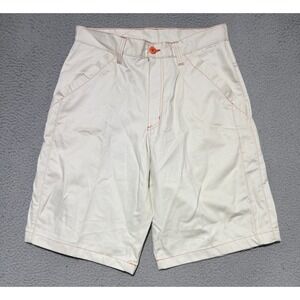 Vintage 90's Menace Denim Off White Shorts Mens 30 x 12 Made in USA